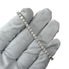 Load image into Gallery viewer, New Tennis bracelet 14k white gold with natural diamonds 6.6 ct, 15.29 gr.

