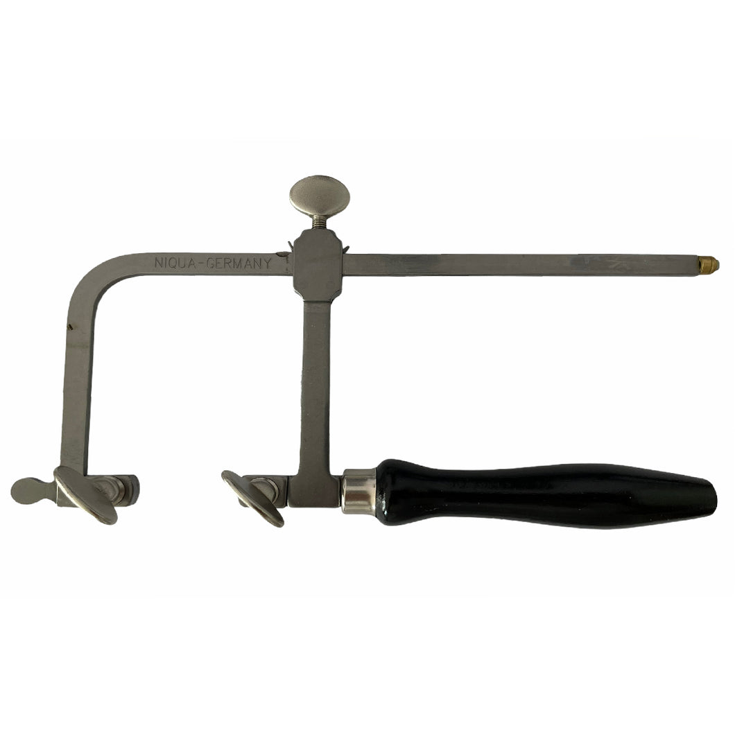 Niqua fretsaw frame hardened tension-screws 100-160 mm bow depth 150mm