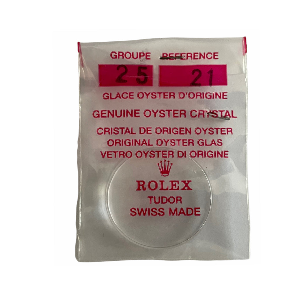 NOS Rolex Daytona plastic crystal glass 25-21 6241, 6262, 6263, 6264, 6265, 6464, 6425