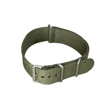 Load image into Gallery viewer, Nylon watch NATO strap navy green, 18mm

