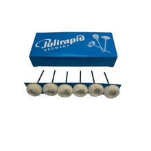 Load image into Gallery viewer, Polirapid Round Cotton Polishing Brushes - 21 mm, 6 Pack

