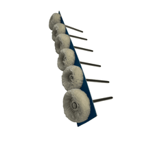 Load image into Gallery viewer, Polirapid Round Cotton Polishing Brushes - 21 mm, 6 Pack
