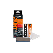 Load image into Gallery viewer, QUIXX Paint Scratch Remover Kit (Ref. 00070) – 2-Step Repair System with Repair No.1 + Finish No.2, Polishing Cloths &amp; 3000-Grit Sandpaper, Made in Germany
