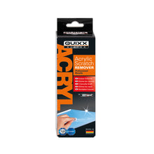 Load image into Gallery viewer, QUIXX Acrylic Scratch Remover, Scratch &amp; Scuff Remover for Acrylic &amp; Plexiglass Surfaces on Cars, Motorcycles, Boats, Caravans &amp; Household Items, ref. 10003, Made in Germany,

