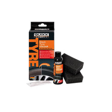 Load image into Gallery viewer, QUIXX Black Tyre Colour, Tire Restorer Deep Black 2-Step Kit, ref. 10192
