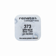 Load image into Gallery viewer, Renata 373 SR916SW watch battery 1.55V Swiss Made

