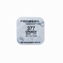 Load image into Gallery viewer, Renata Watch Battery 377 SR626SW 1.55v Silver Oxide
