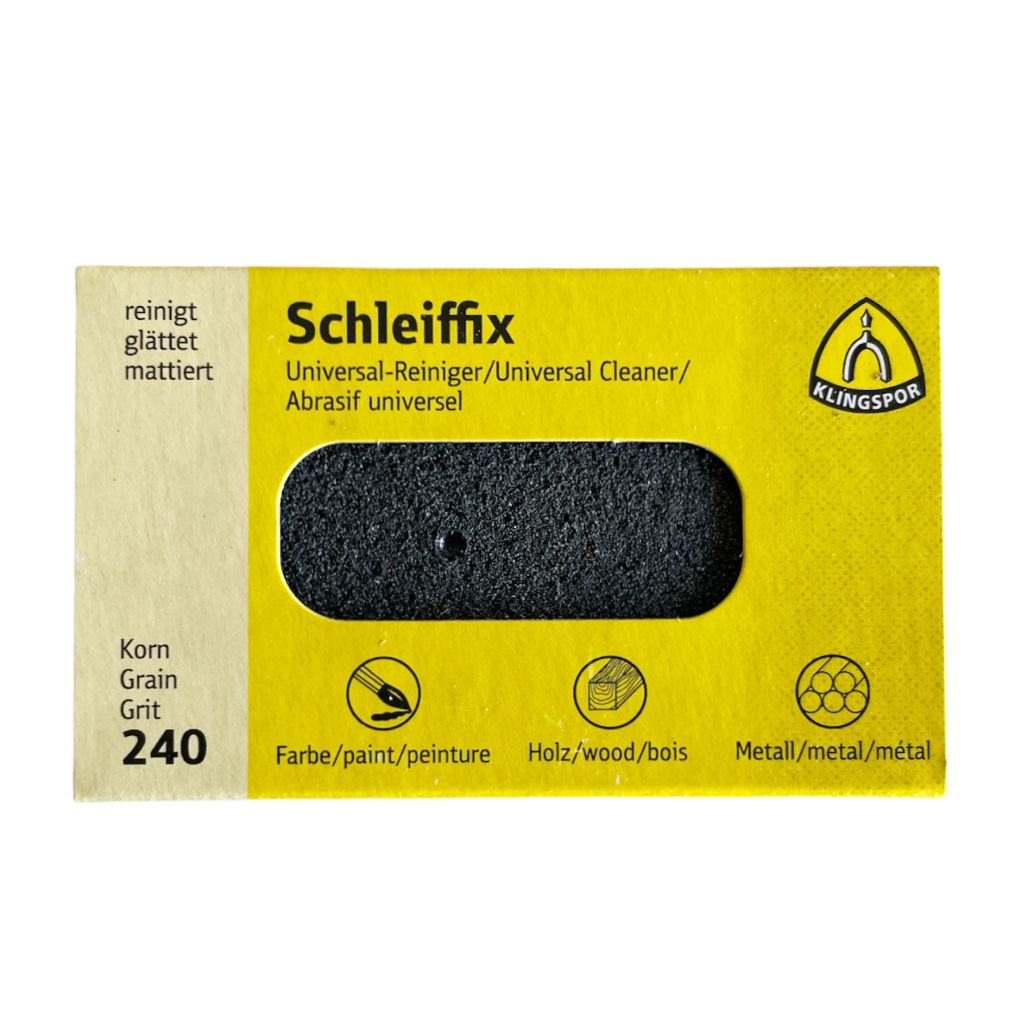 Schleiffix universal cleaning block abrasive for metals, grain 240 for watchmakers