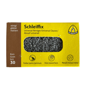 Schleiffix universal cleaning block abrasive for metals, grit 30 for watchmakers