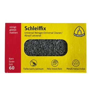 Schleiffix universal cleaning block abrasive for metals, grit 60 for watchmakers