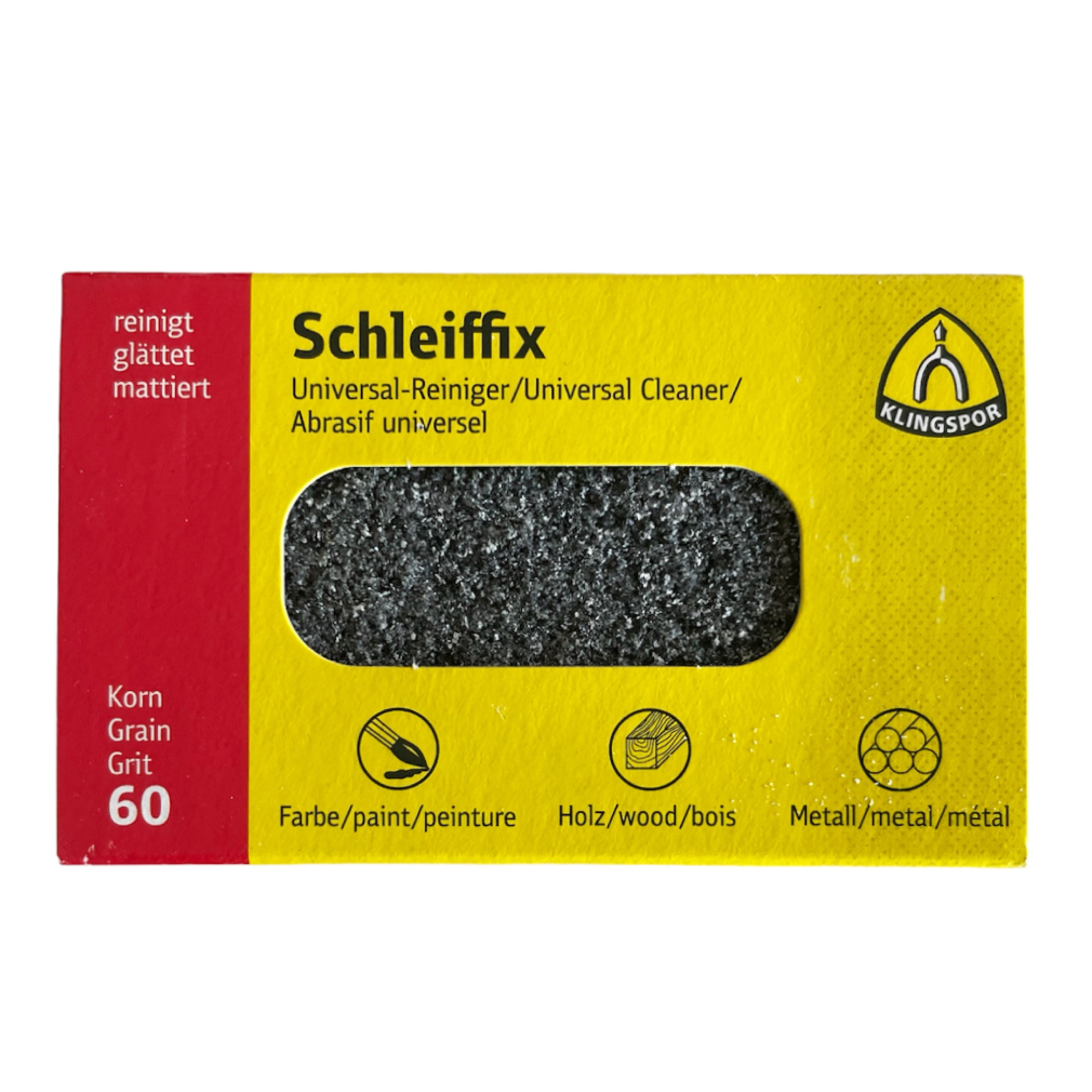 Schleiffix universal cleaning block abrasive for metals, grit 60 for watchmakers