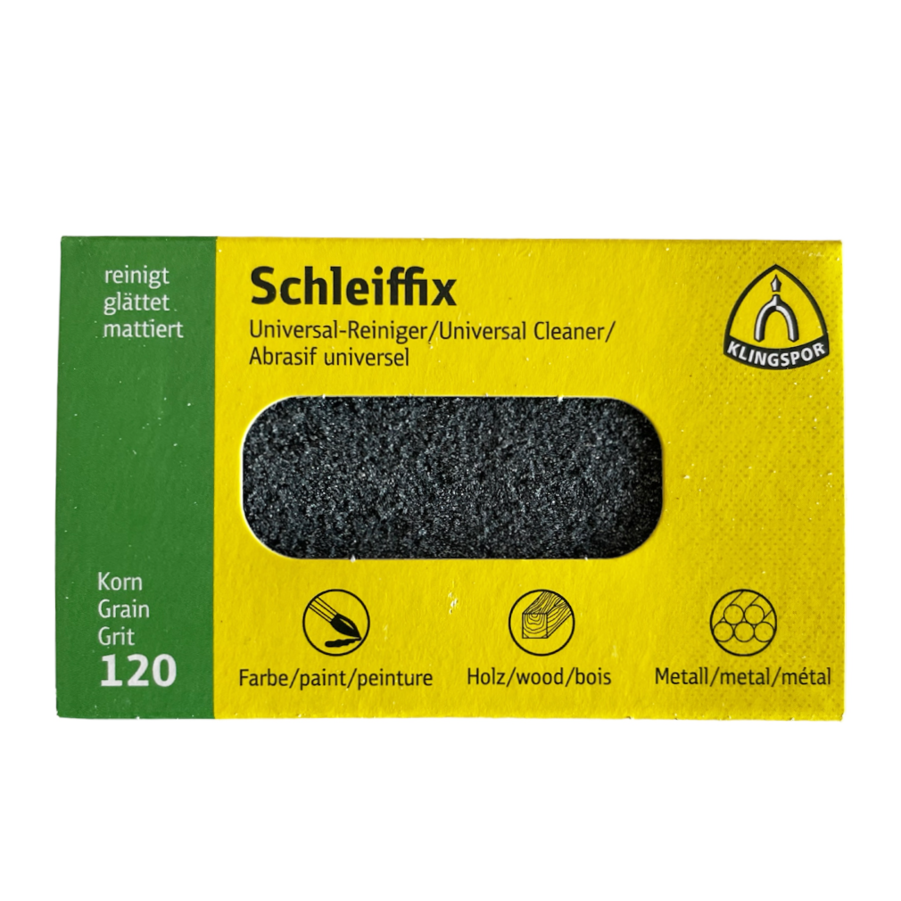 Klingspor Schleiffix universal cleaning block abrasive for metals, medium 120 for watchmakers