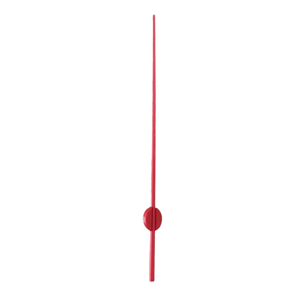 Second hand for clocks, thread, 80 mm, plastic, red