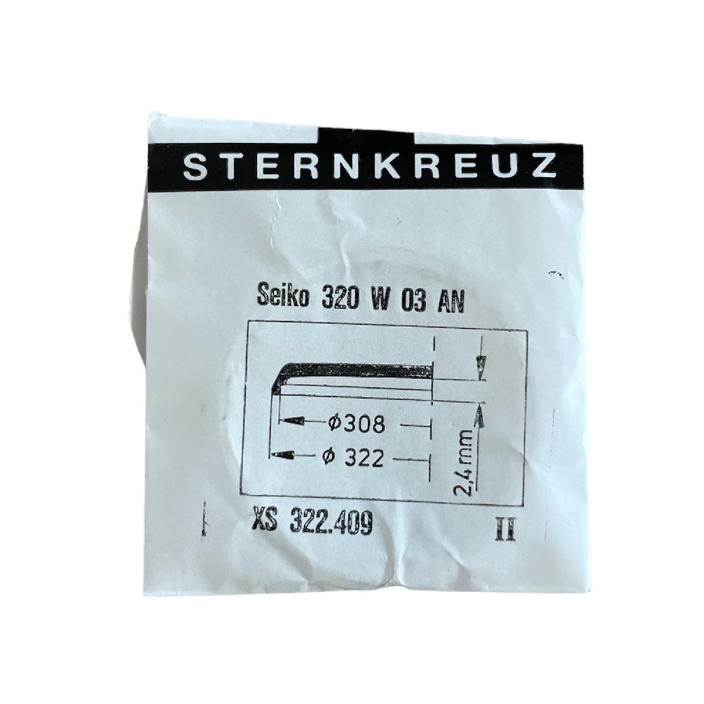 Seiko 320W03AN crystal glass part XS322409