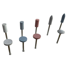 Load image into Gallery viewer, Set of 12 miniature mounted silicone polisher for metals, ceramics and plastics
