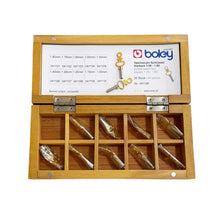 Load image into Gallery viewer, Set of 20 pocket-watch keys nickel-plated steel shaft and stamper brass handle
