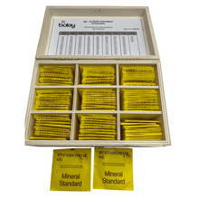 Load image into Gallery viewer, Sternkreuz MS Mineral Watch Glass Assortment - 100 pcs with Wooden Box by Boley
