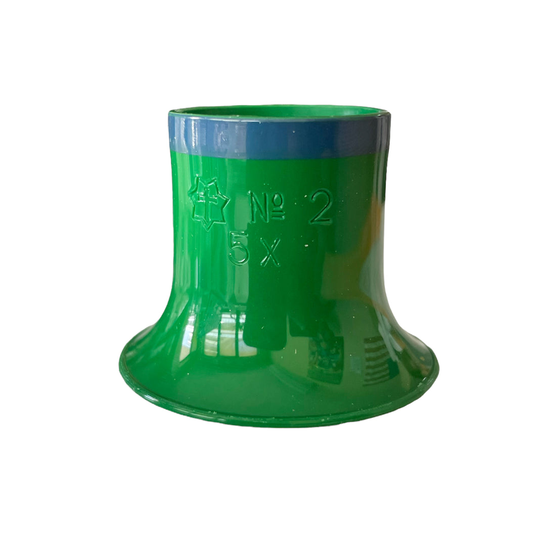 Sternkreuz watchmakers green eyeglass loupe N° 2 (5x) with blue ring