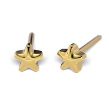 Load image into Gallery viewer, Studex Gold-Plated 4mm Star Earrings 7511-0501
