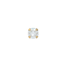 Load image into Gallery viewer, Studex Gold-Plated Baby Tiffany with cubic zircon Earrings, 4mm, 7521-0100
