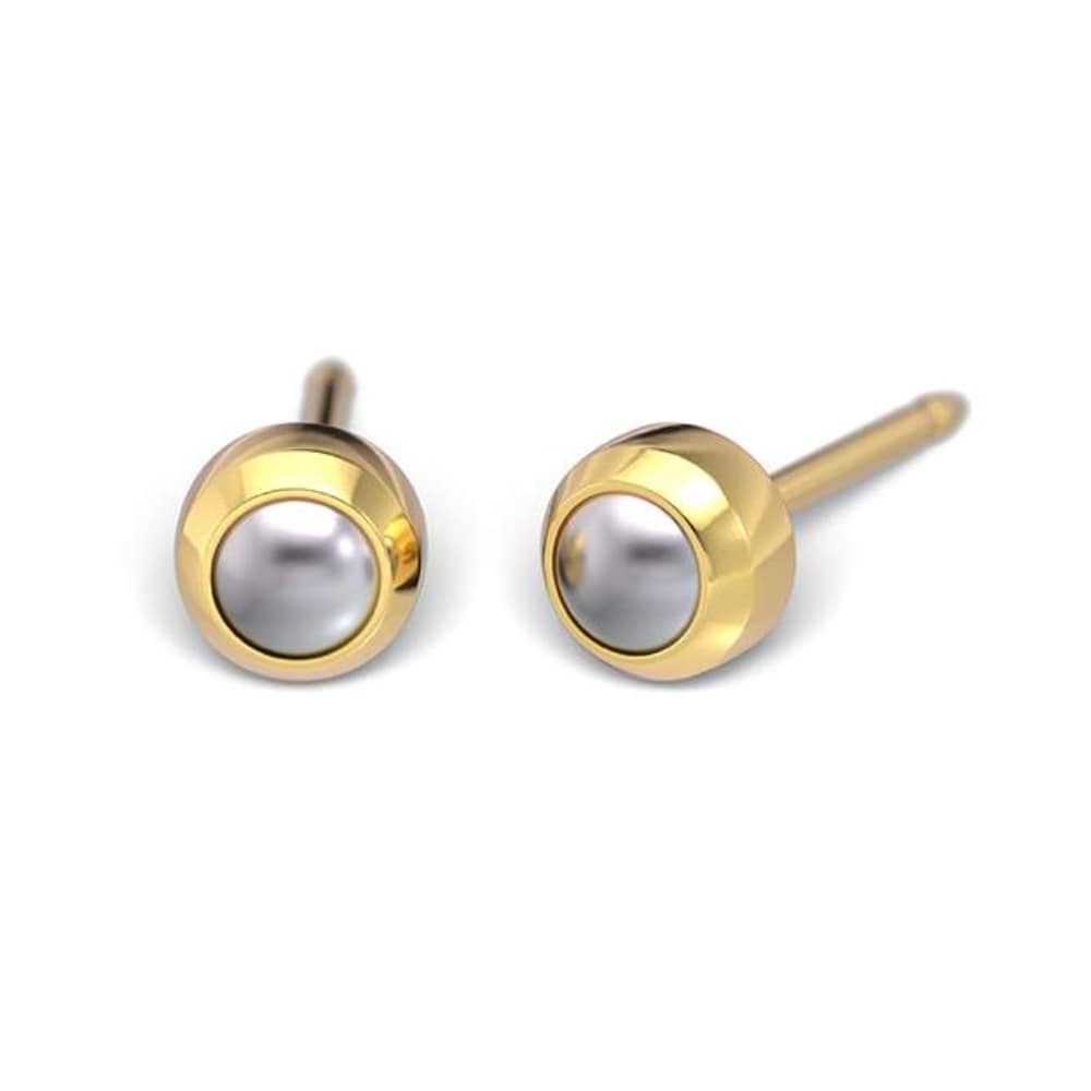 Studex Gold-Plated Earrings  ball with Pearl, 3mm 7511-0301