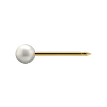 Load image into Gallery viewer, Studex Gold-Plated Earrings with White Pearl, 3mm 7531-0673
