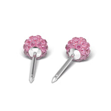 Load image into Gallery viewer, Studex silver fireball Rose earrings, 4.5mm,  7522-0310
