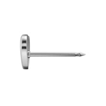 Load image into Gallery viewer, Studex Silver Heart Glitter white earrings, 5mm, 7524-3564
