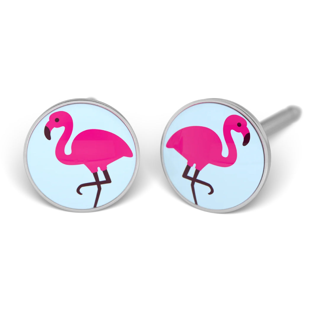 Studex stainless steel Flamingo earrings for kids ear-studs 7512-0665