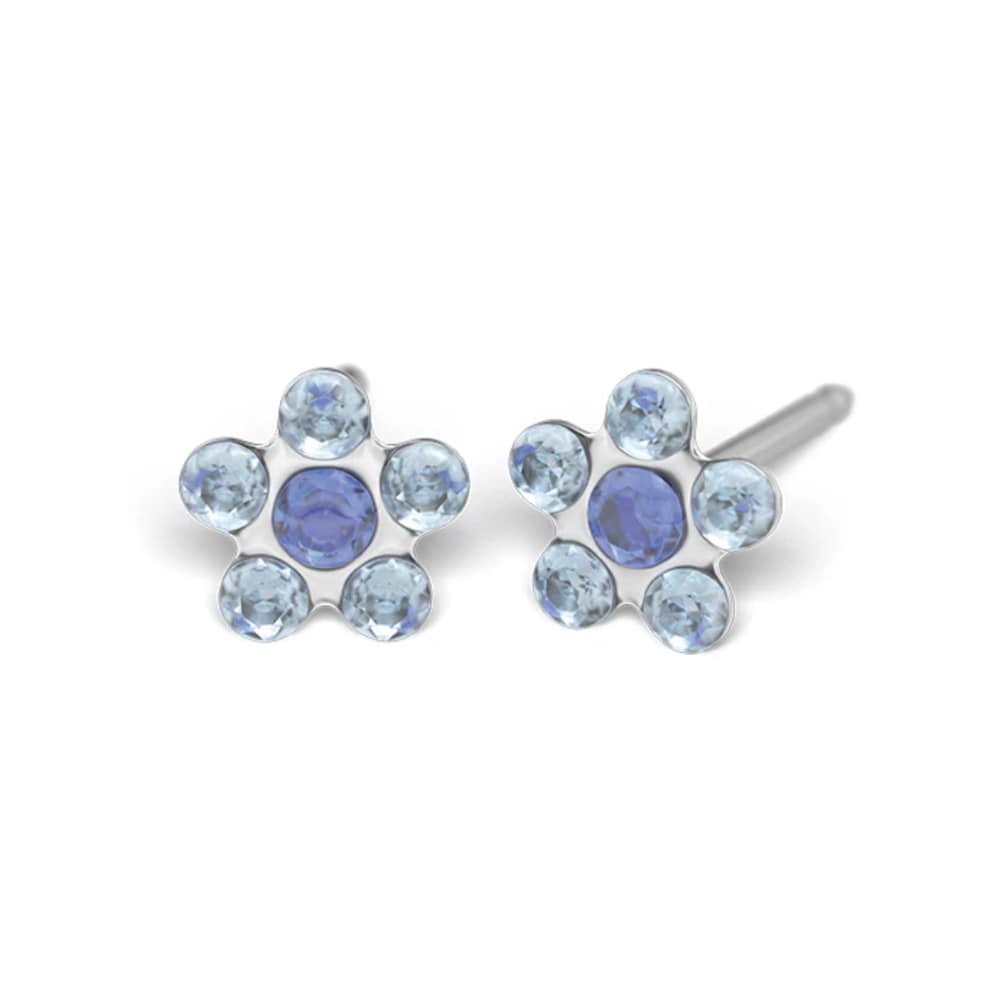 Studex steel Light Sapphire Sep Earrings, 5mm 7512-6399