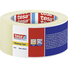 Load image into Gallery viewer, Tesa 4323 Standard Masking Tape, Beige, 50 mm x 50 m
