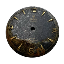 Load image into Gallery viewer, Tudor Oyster Prince caliber 390 automatic movement with dial and gold tone hands for repair or parts
