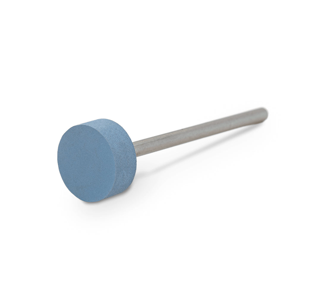 Universal Polisher brush light blue wheel, Ø 11 x 2 mm, soft, grain fine, HP-shank