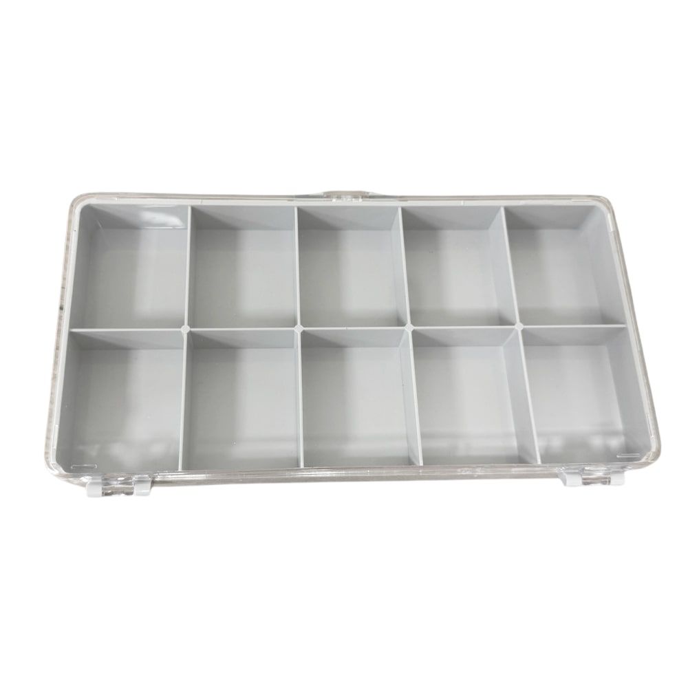 Watch box with 10 compartments for watch parts or beads