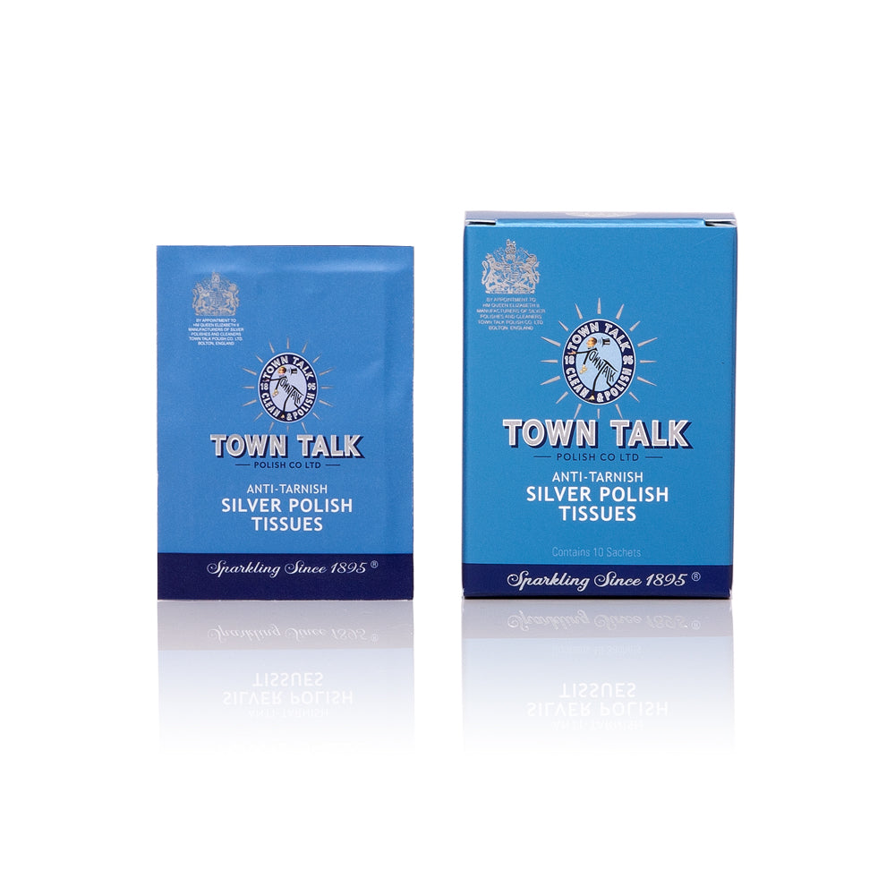 Anti-tarnish silver polish tissues Town Talk 10 pcs in box