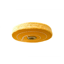 Load image into Gallery viewer, Augusta polishing disc buff yellow cotton 5×50
