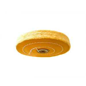 Augusta polishing disc buff yellow cotton 5×50