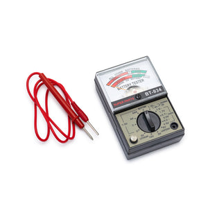 BT-934 battery tester for all common round and button cells