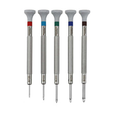 Load image into Gallery viewer, Bergeon 30081-C-P05 Phillips screwdriver set of 5 for watchmakers
