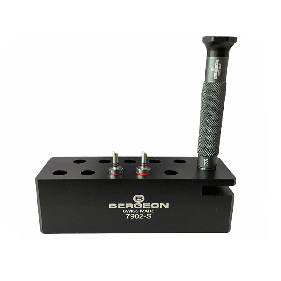 Bergeon 7902-S watchmaker stand alone base for precision screwdriver
