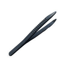 Load image into Gallery viewer, Black plastic tweezers for quartz electronic components 125 mm
