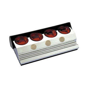 Boley oil block stand chrome plated with four oil cups