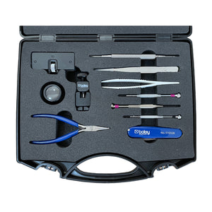Boley toolbox kit for replacing straps and batteries for watchmakers