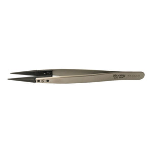 Boley watchmaker stainless steel tweezers with carbon tips 130mm