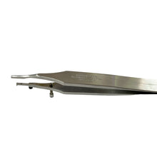 Load image into Gallery viewer, Dumont tweezer Type 9/0, for Breguet hairsprings spirals, stainless steel-carbon, 110 mm
