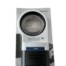 Load image into Gallery viewer, Eschenbach watchmaker handheld magnifier loupe incl. LED lighting x12.5
