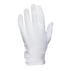Heli presentation gloves, white, size M, 1 pair, microfiber and cotton for watchmakers and jewellers