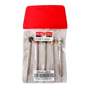 Horotec MSA 01.218-B assortment of 5 screwdrivers 0.60 to 1.40 mm for watchmakers