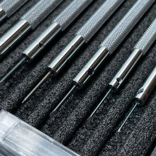 Load image into Gallery viewer, Set of 7 screwdrivers 0.60 to 2.00 mm in plastic box with spare blades Beco Technic

