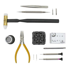 Load image into Gallery viewer, Speed service watchmaker kit for changing bracelets Bergeon 7813- 15 tools
